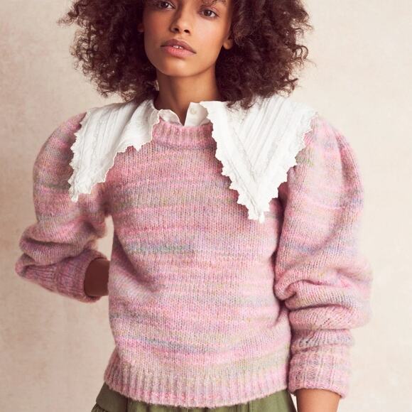 LoveShackFancy Aquarius Pullover Sweater Size Medium - Picture 2 of 15